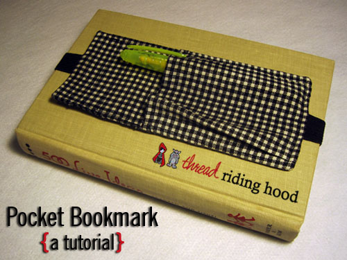 Thread Riding Hood - Pocket Bookmark Tutorial
