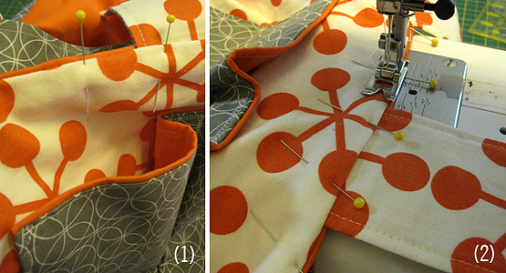 Sew Much Ado Diaper Bag à la Thread Riding Hood - Step 11