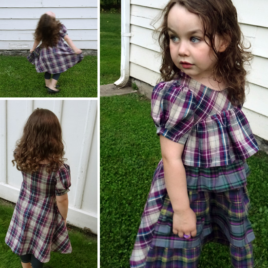 Ruffled Plaid Madness - Back