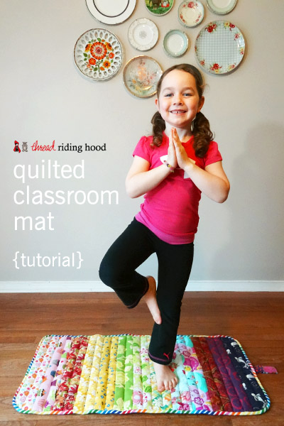 Thread Riding Hood - Quilted Classroom Mat {tutorial}
