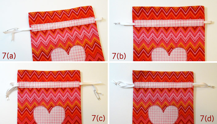 Thread Riding Hood - Easy Drawstring Bag Tutorial Step 7