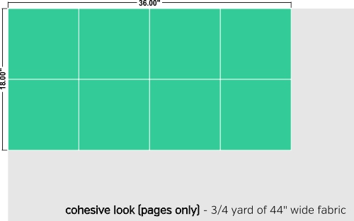 Thread Riding Hood - Quiet Book Sew-Along - Yardage Pics: Cohesive Look, Pages only