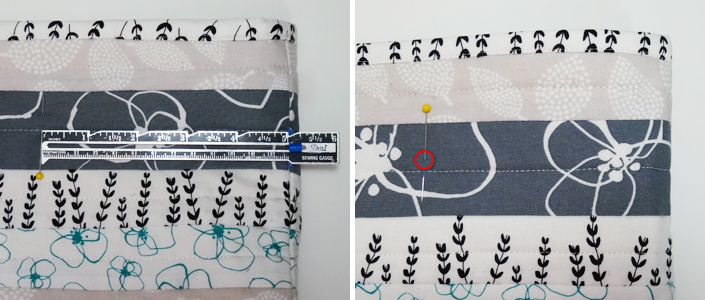 Spring Market Tote Tutorial - Step 24 Tote Grommets