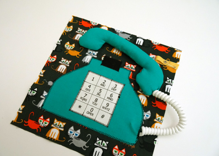 Thread Riding Hood: Quiet Book Sew-Along - Telephone Page