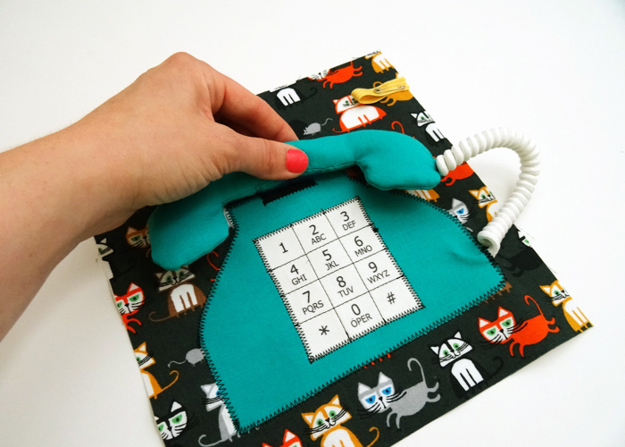 Thread Riding Hood: Quiet Book Sew-Along - Telephone Page