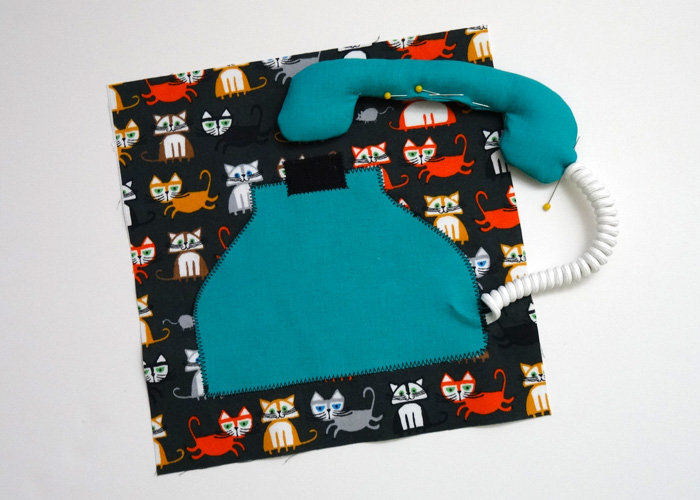 Quiet Book Sew-Along - Telephone Page - Step 10