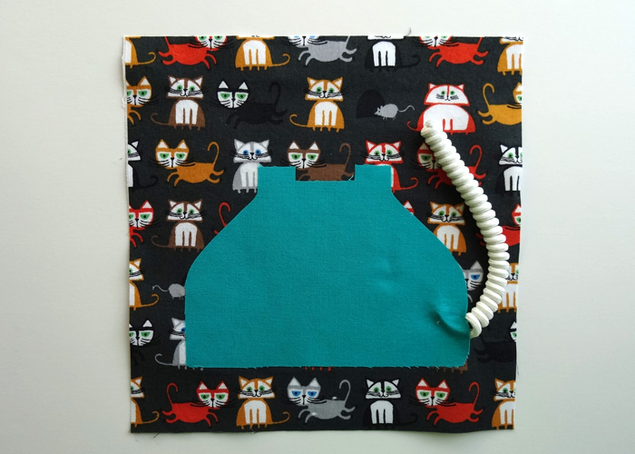 Quiet Book Sew-Along - Telephone Page - Step 3