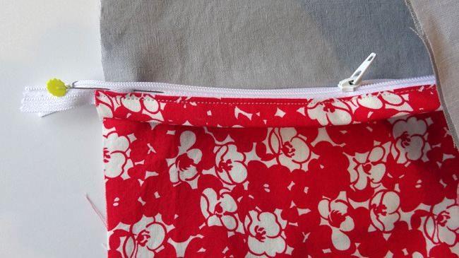 Cargo Duffle Zipper Pocket Step 10 Tutorial