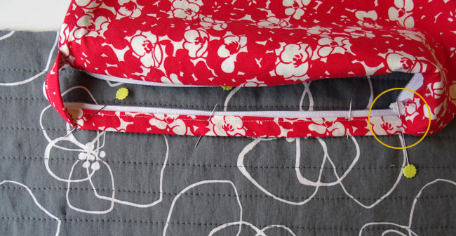 Cargo Duffle Zipper Pocket Step 16 Tutorial