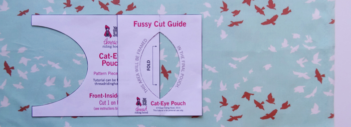 TRH Cat-Eye Pouch Tutorial - Fussy Cut 3