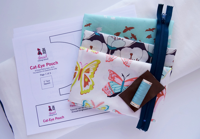 TRH Cat-Eye Pouch Tutorial - Materials