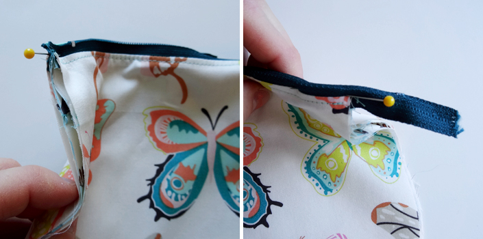 TRH Cat-Eye Pouch Tutorial - Stitch Pouch 1