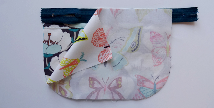 TRH Cat-Eye Pouch Tutorial - Zipper 1