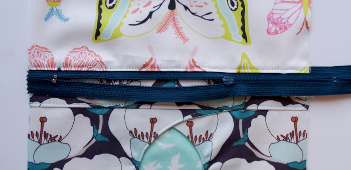 TRH Cat-Eye Pouch Tutorial - Zipper 3