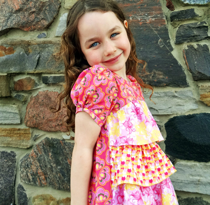 Spring Bloom Bella Caronia from Windham sewn by Thread Riding Hood