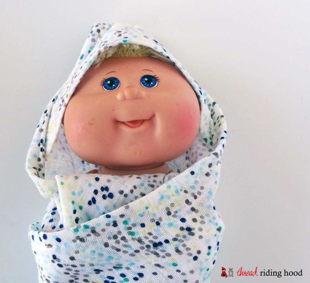 Doll Hooded Swaddle Blanket Tutorial