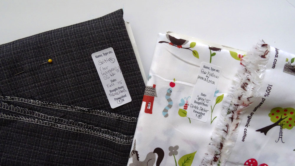 Fabric with Printable Label