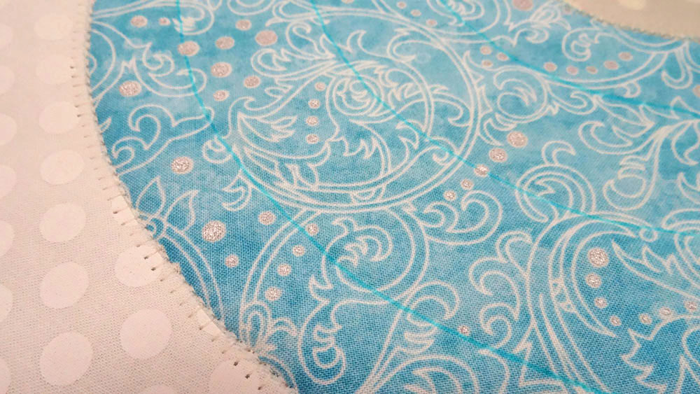 Christmas Ornament Placemat Tutorial - Marked Quilting Lines