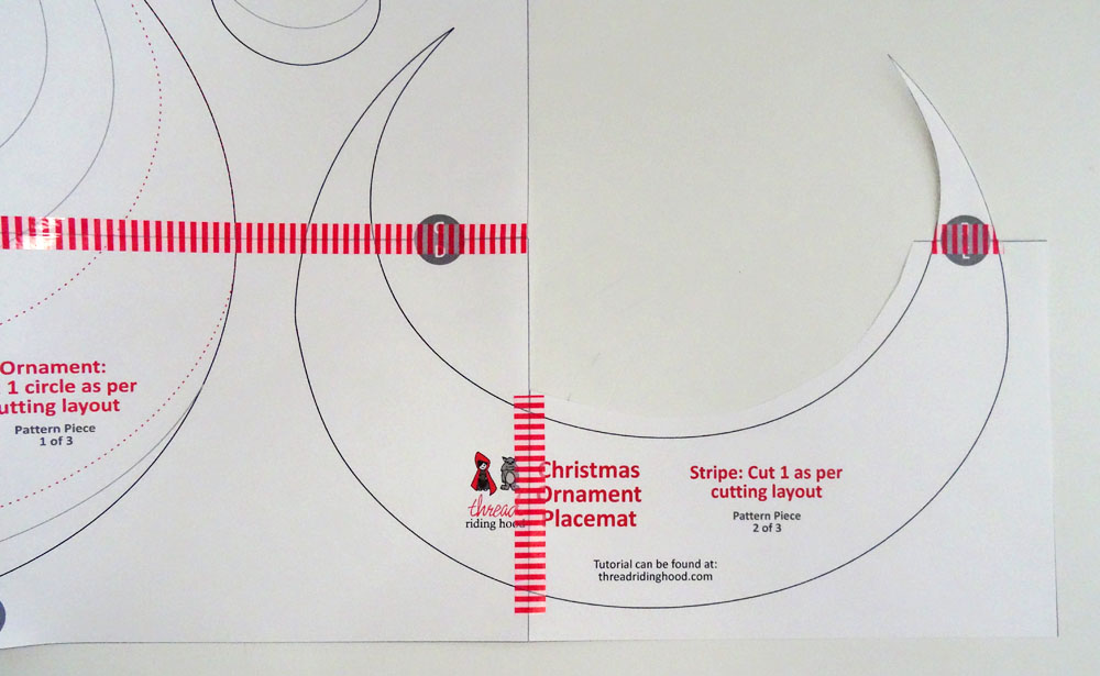 Christmas Ornament Placemat Tutorial - Pattern PDF 3