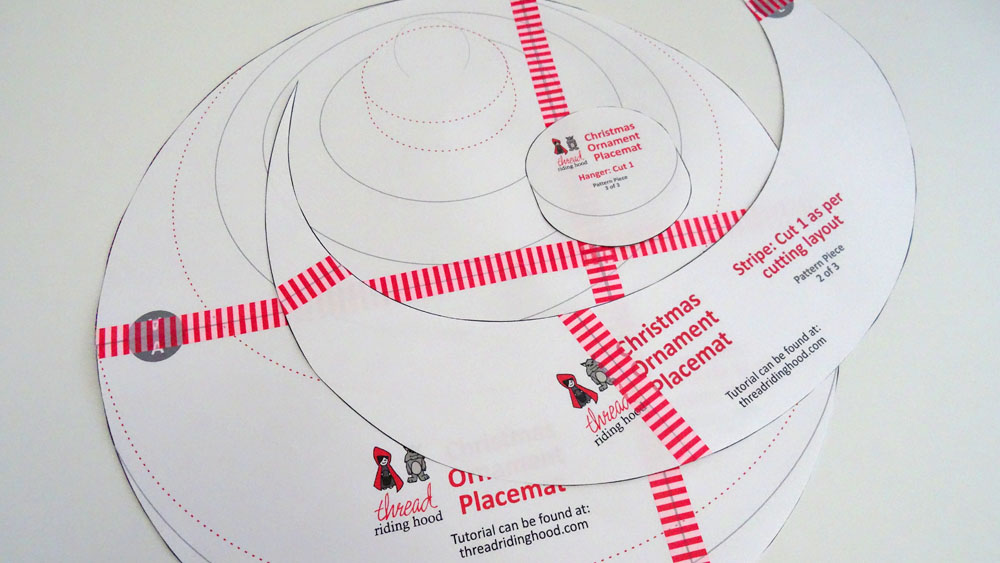 Christmas Ornament Placemat Tutorial - Pattern PDF 4