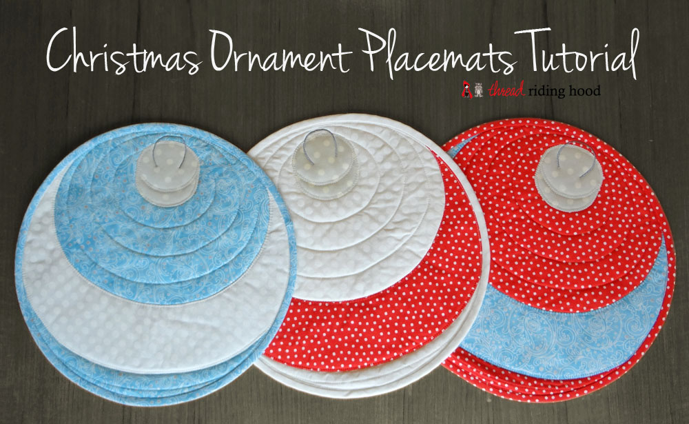 Christmas Ornament Placemat Tutorial -