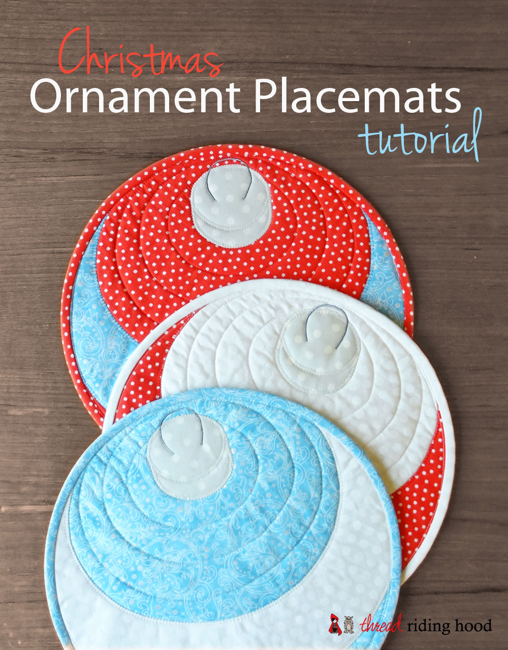 Christmas Ornament Placemat Tutorial -