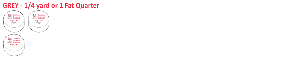 Cutting Layout - Grey