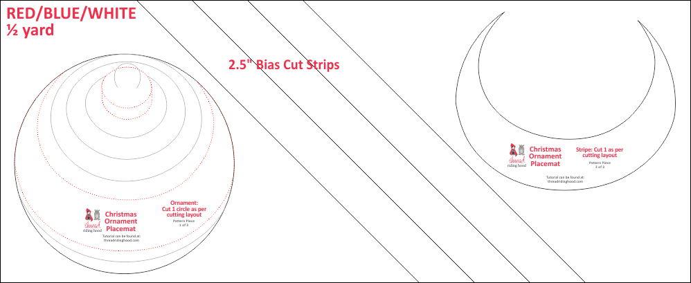Cutting Layout - Red-Blue-White