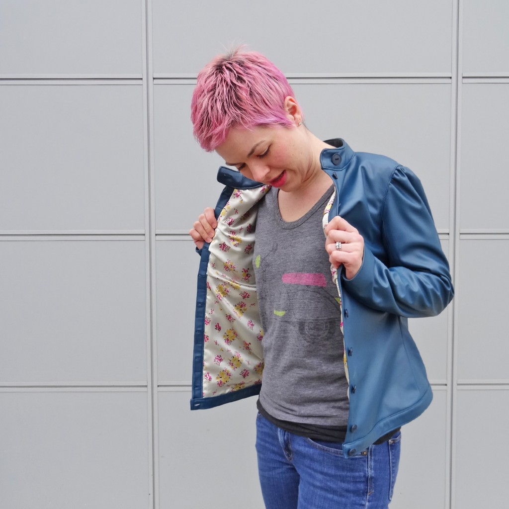 Thread Riding Hood - Faux Leather Marmalade Jacket