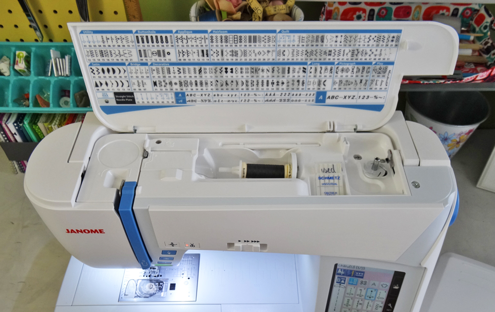 Janome Skyline S7 Top Storage