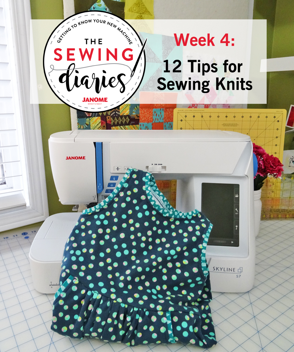 Thread Riding Hood - Janome Sewing Diaries - Week 3 - Sewing Knit Fabrics
