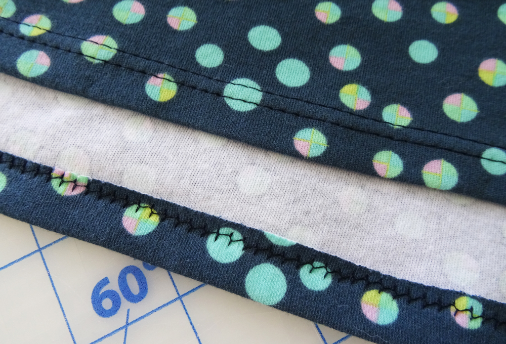 Twin Needle Hem Front & Back