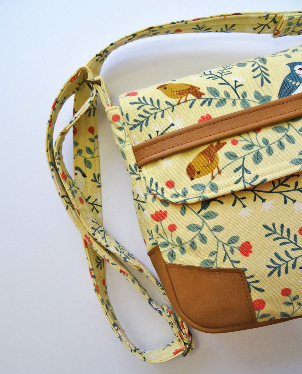 mini Forest Glen Satchel Angle with Strap