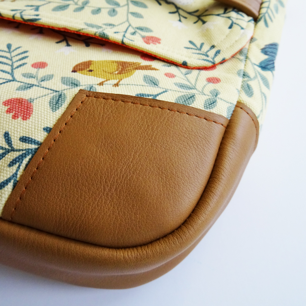 mini Forest Glen Satchel Corner Detail