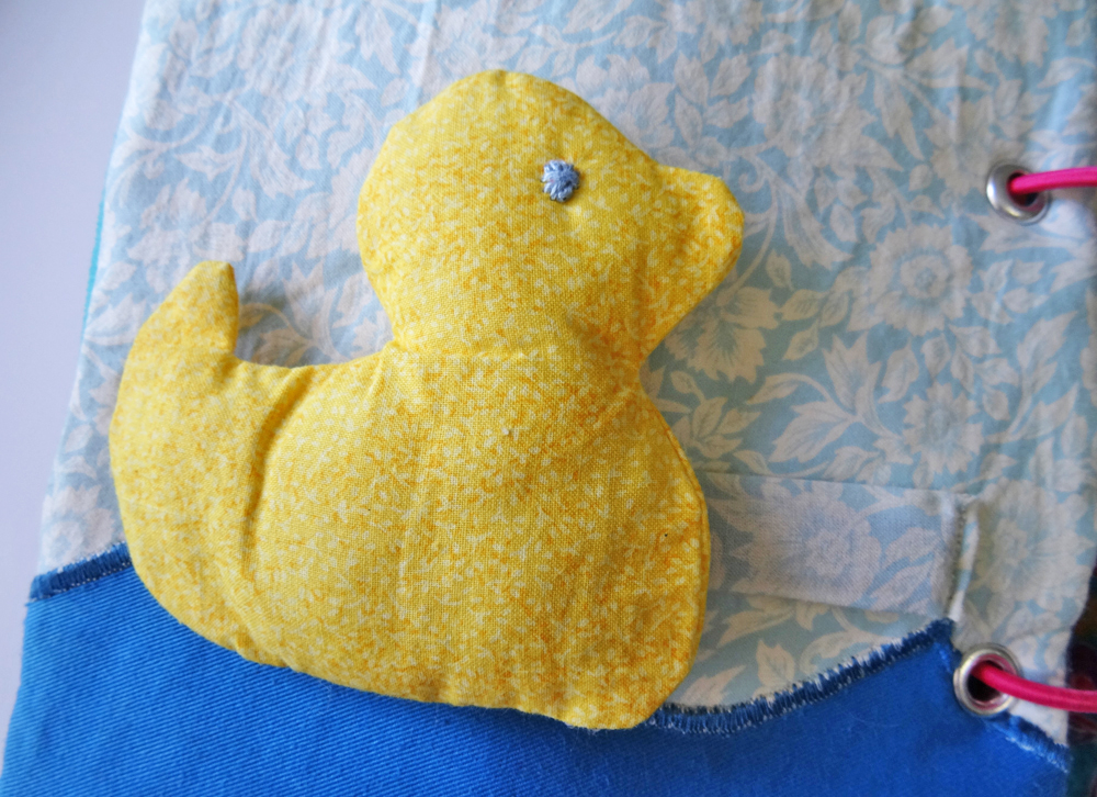 Close-Up Quiet Book Ducky