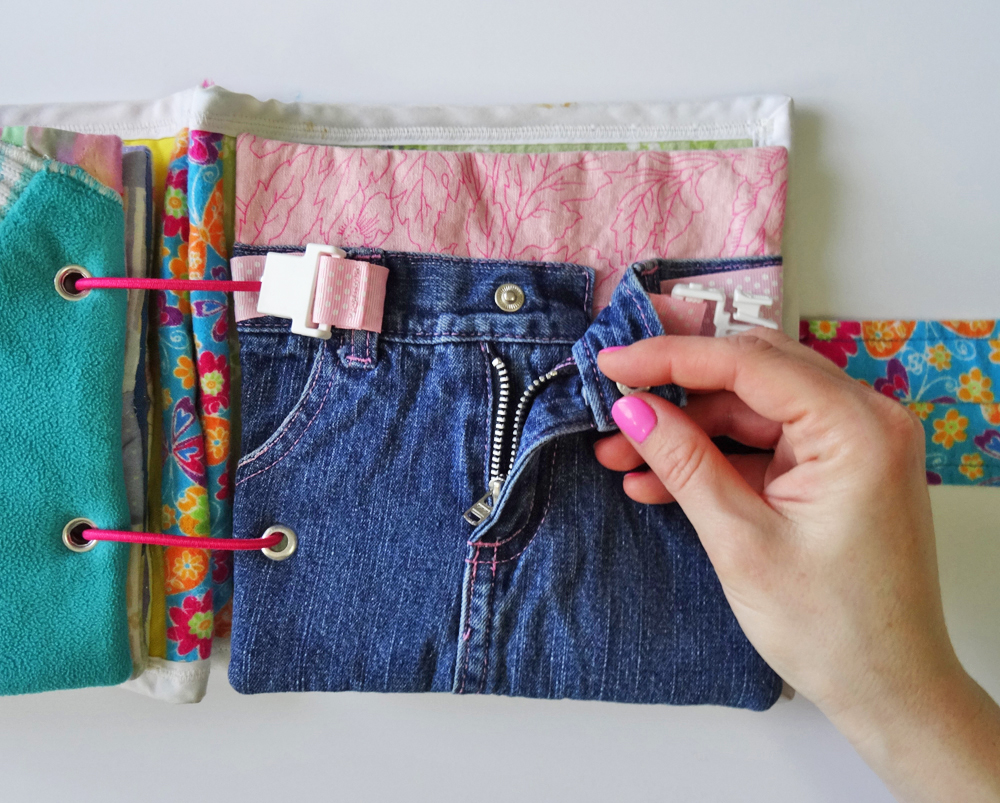 Quiet Book Belt Open