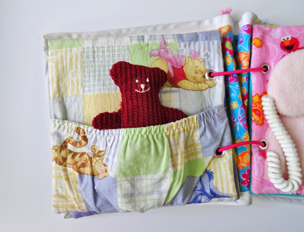 Quiet Book Teddy Bear In Bed