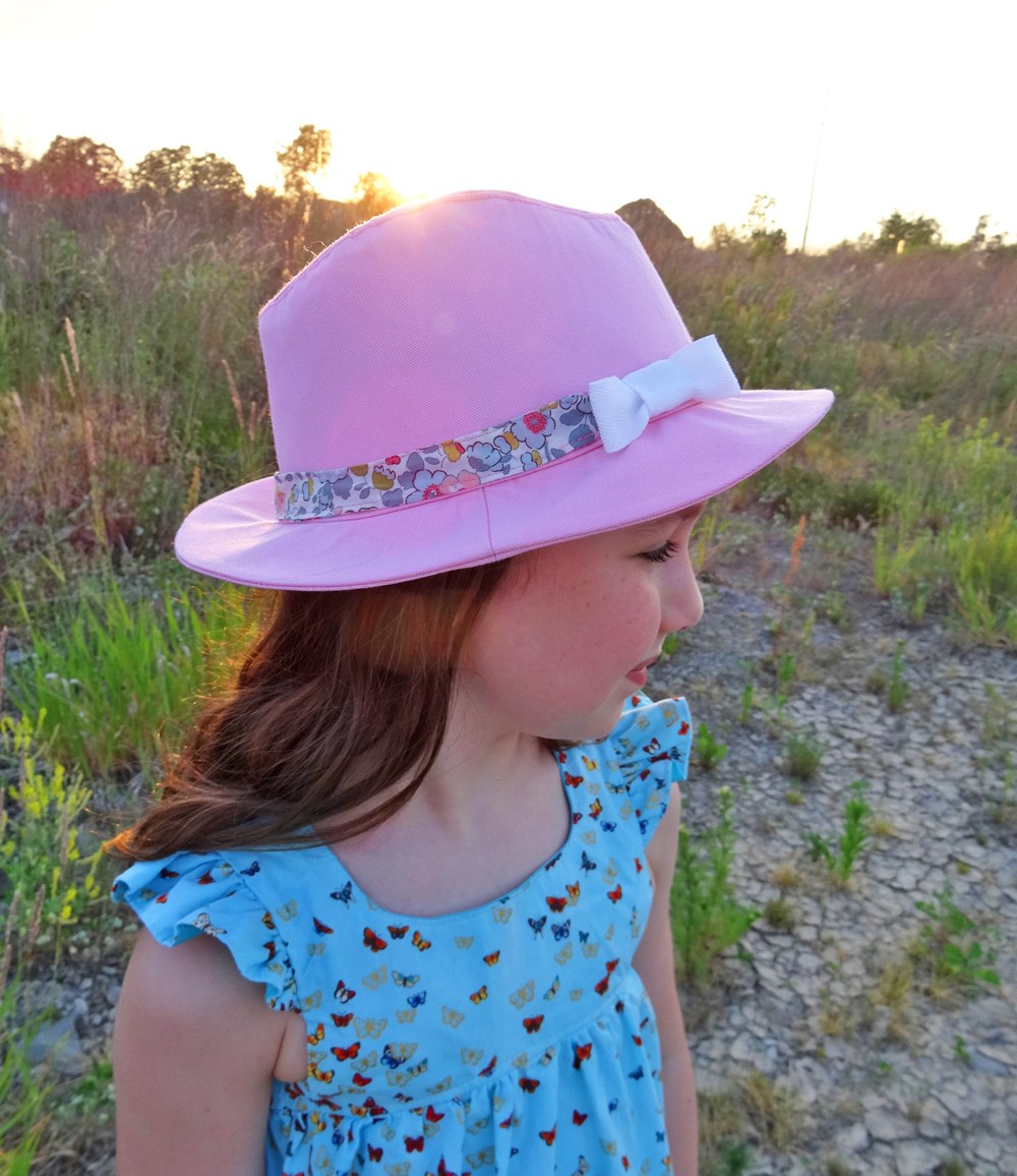 Pink Fedora Hat and Bohemian Babydoll Dress