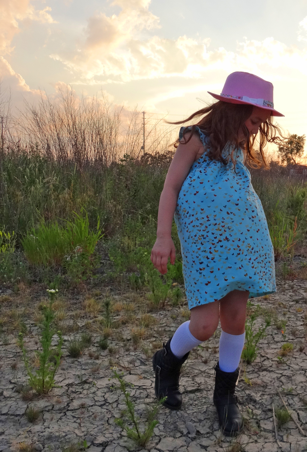 Sunset Fedora Hat & Boots