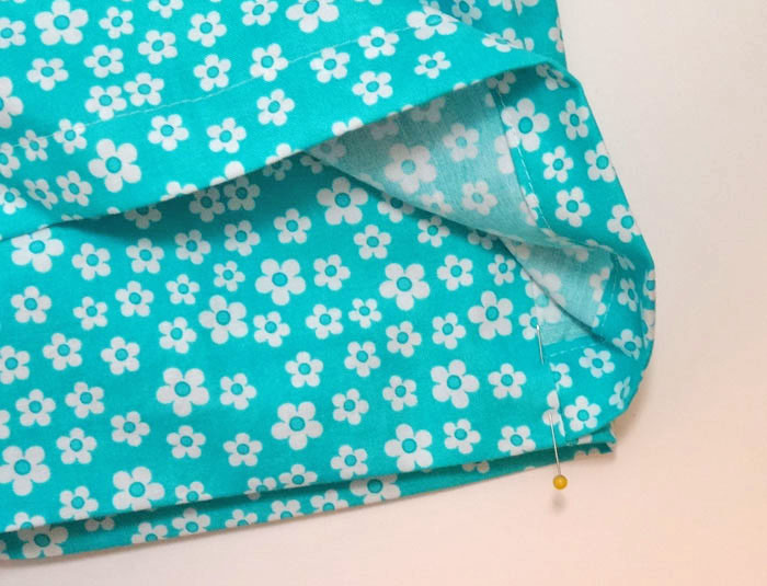13a Stitch the shorts hem