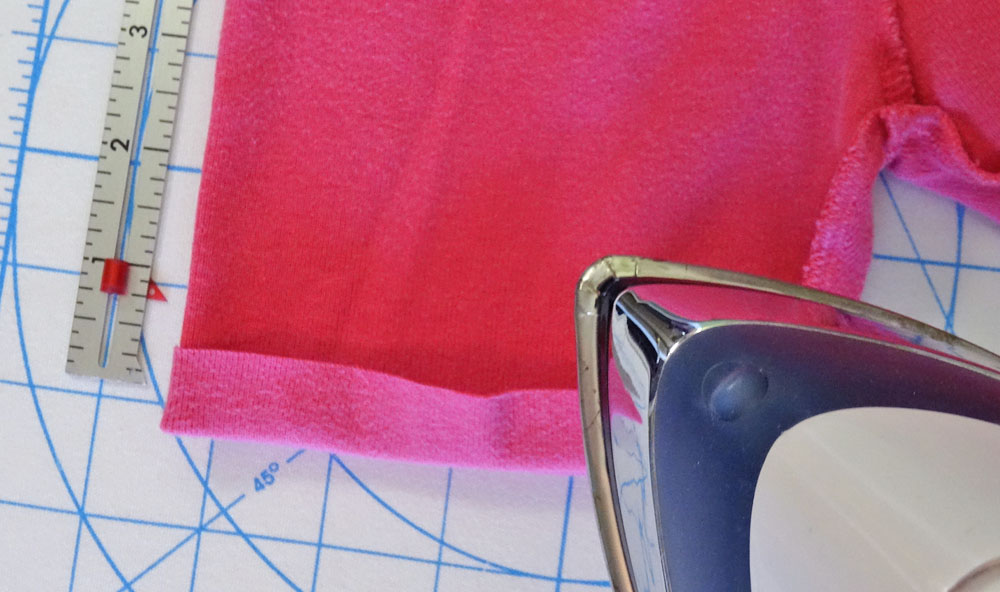 Pressing Leggings for Hem