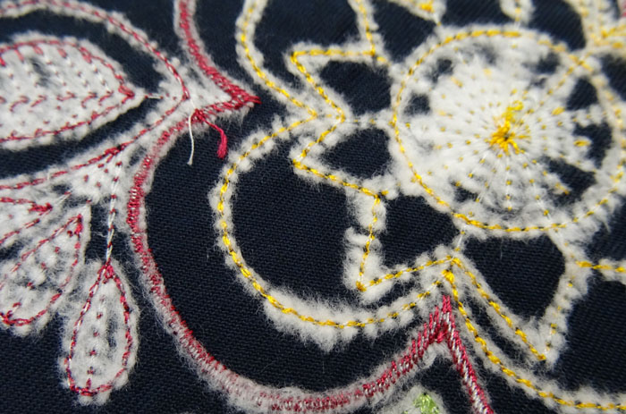 Back of Stabilized Fabric - Oops