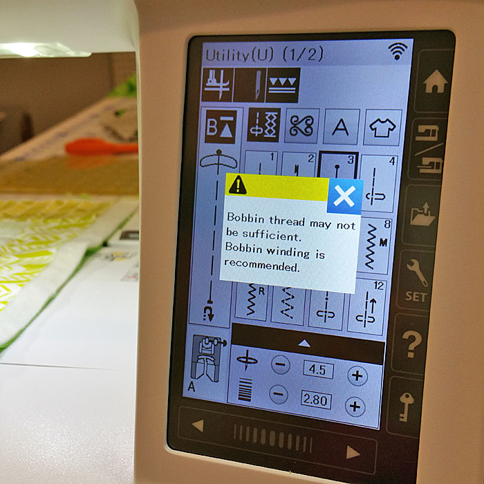 Bobbin Thread may not be sufficient