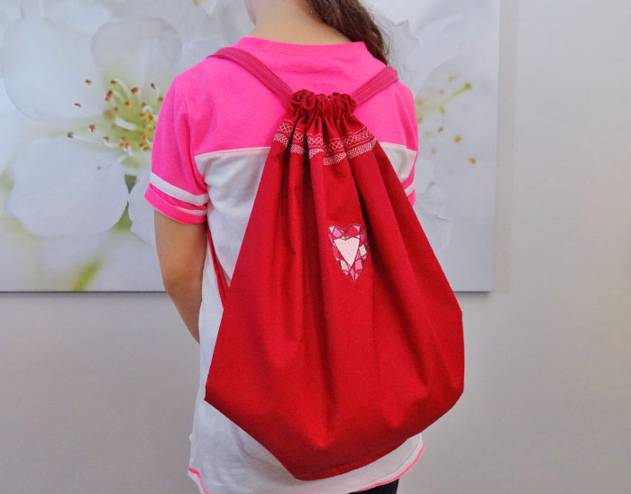 Drawstring Backpack Tutorial 7