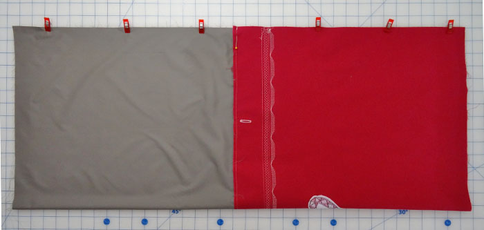 Stitch the sides of the backpack