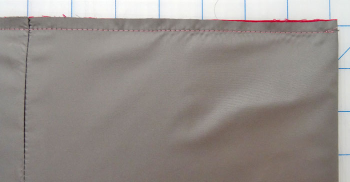 Stitch the bottom edge