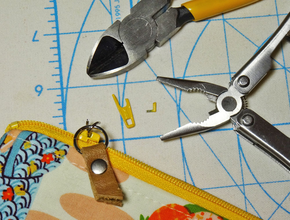 Leather Zipper Pull DIY