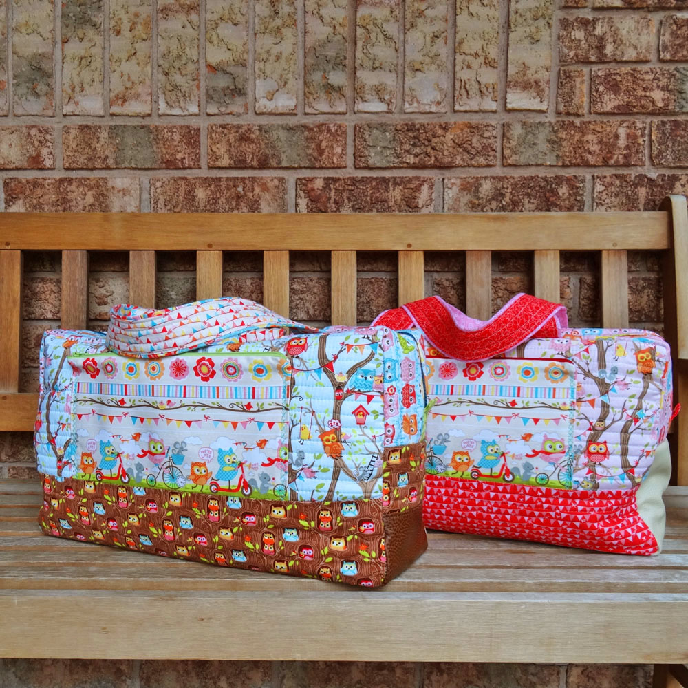 Tree Party Cargo Duffles - Front with Zipper Pockets