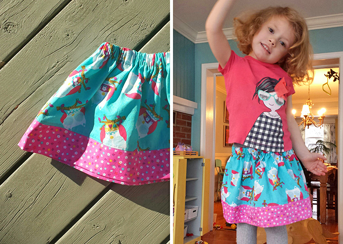 Fat Quarter Skirt - Size 2 - Francesca