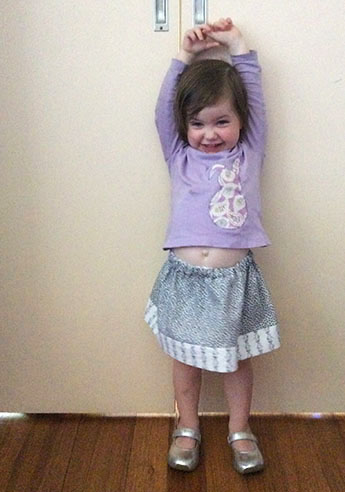 Fat Quarter Skirt - Size 2 - Simone
